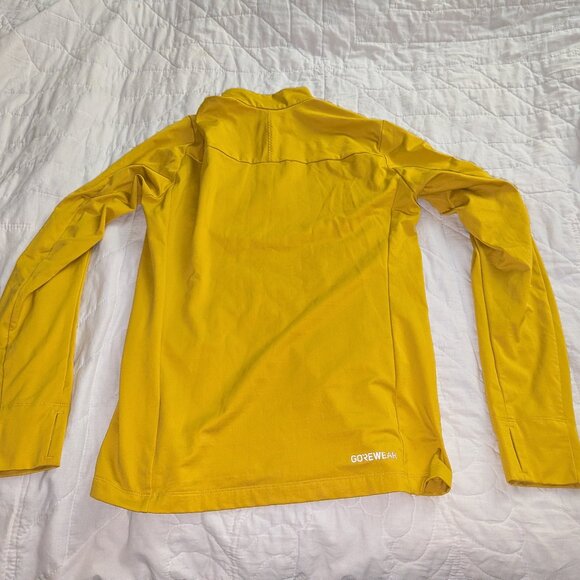 Gorewear Everyday Thermo 1/4 Zip Long Sleeve Size S Men EUC Yellow - Picture 2 of 7